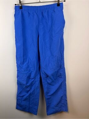 Aritzia TNA Capadino Nylon Track Pants Blue Relaxed Wide Leg Size M